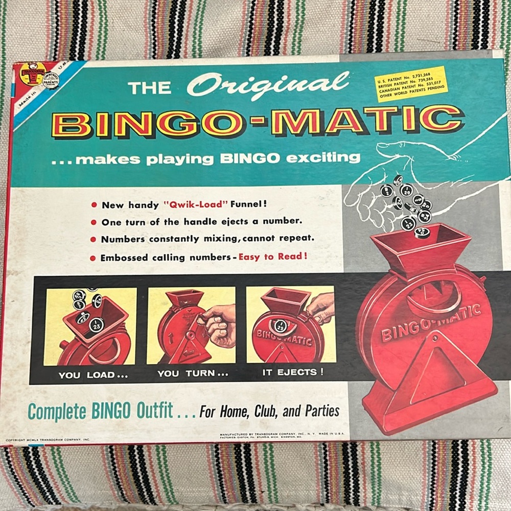 Vintage Bingo-Matic Game